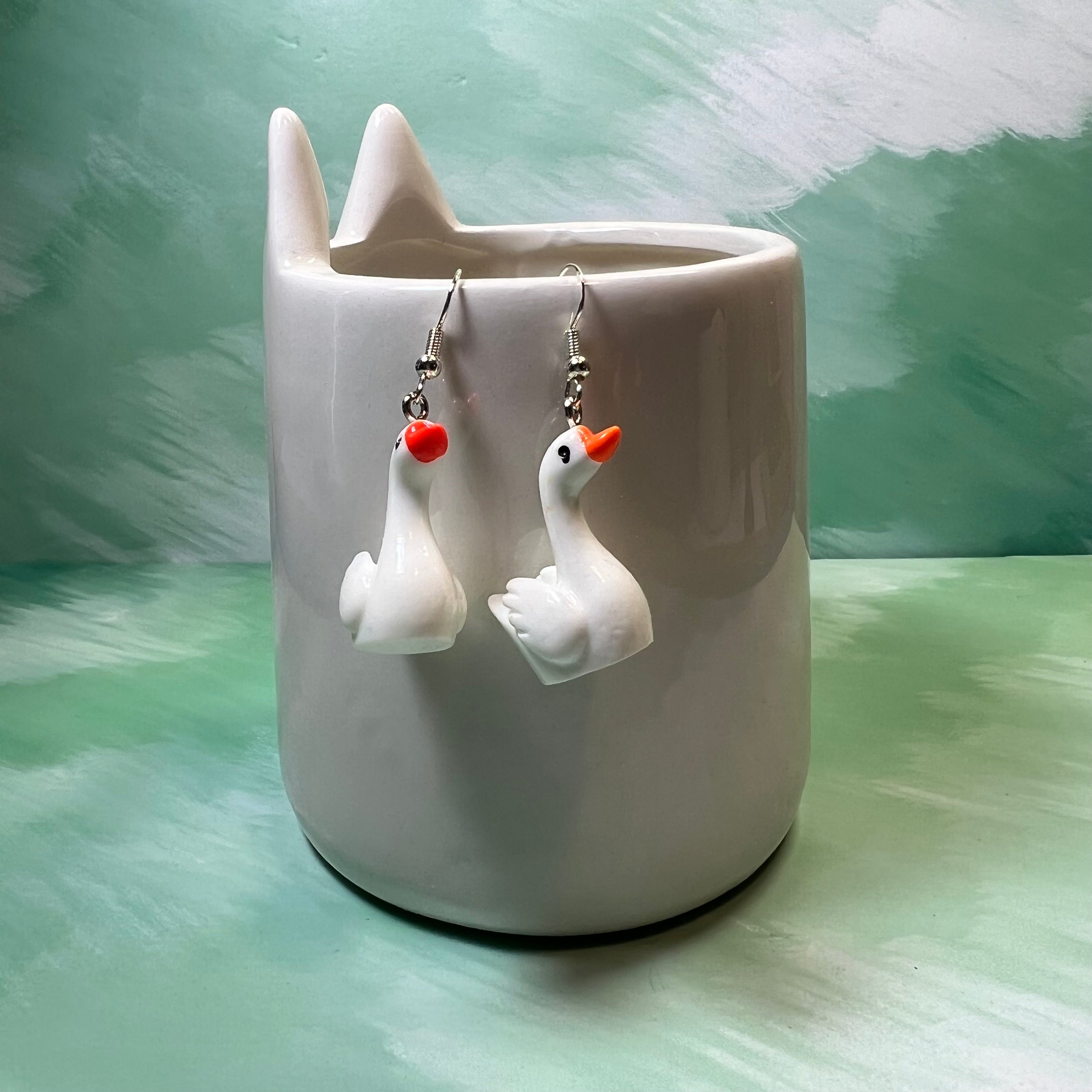 Swan Earrings