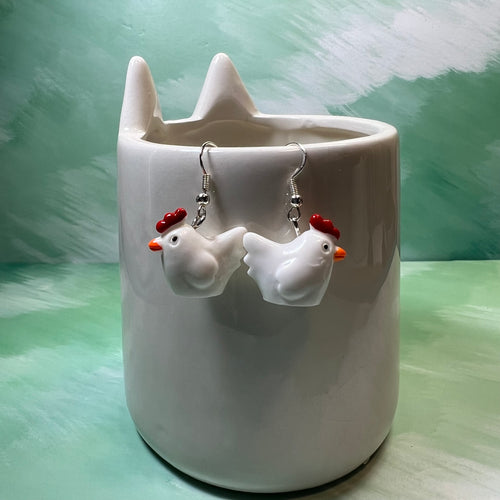 Chicken Earrings