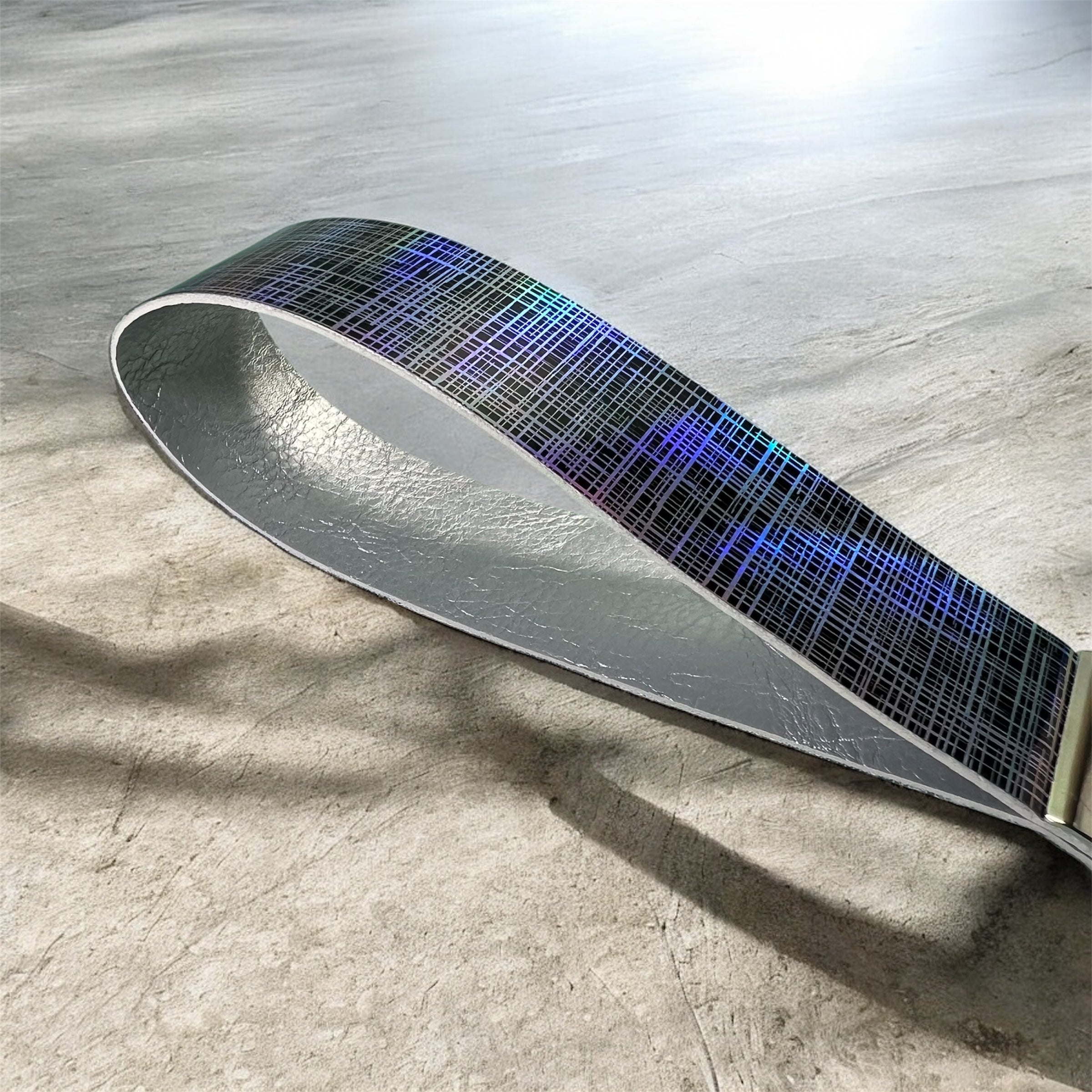 Black HoloGraphic Leopard KeyChain / Wristlet