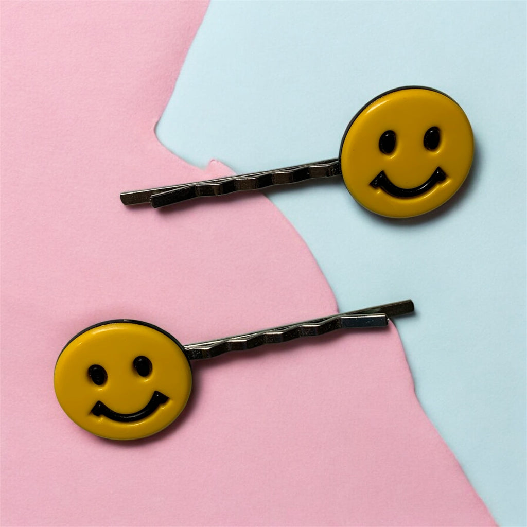 Smiley Face Bobby Pins