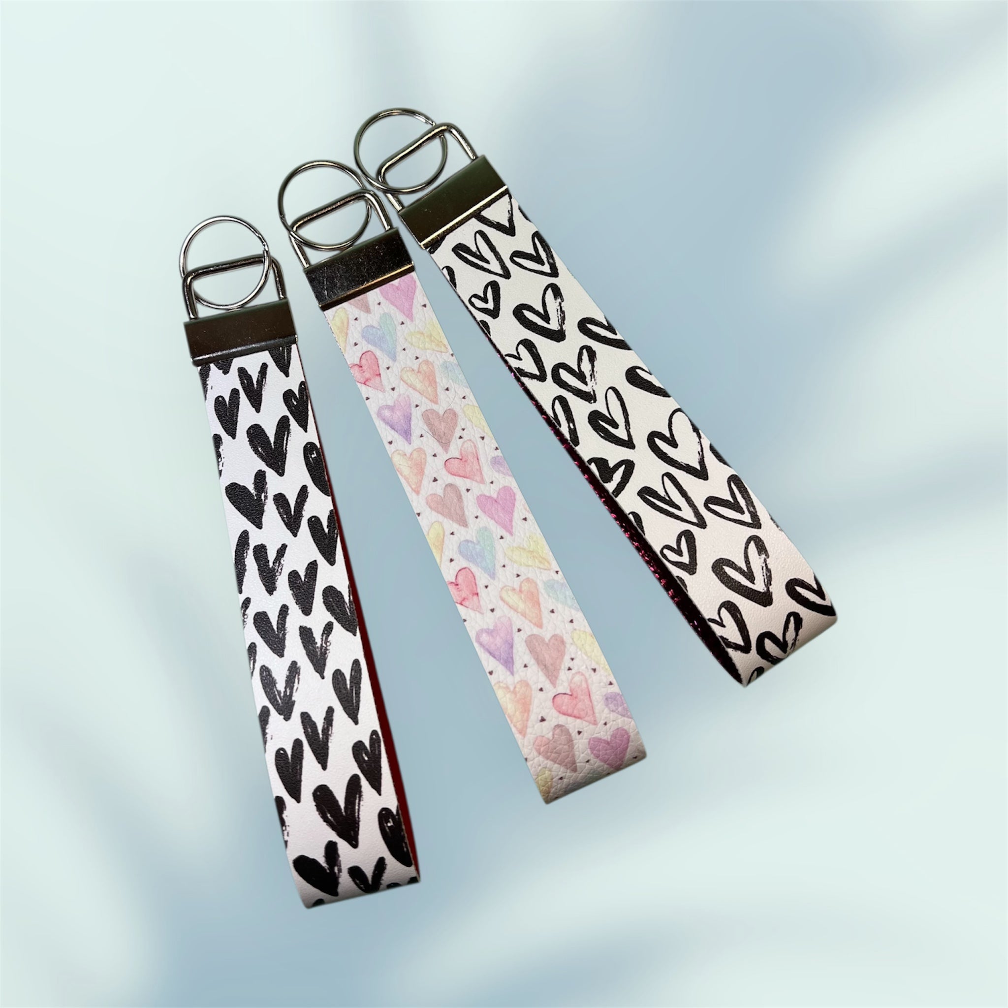Hearts KeyChain Wristlet