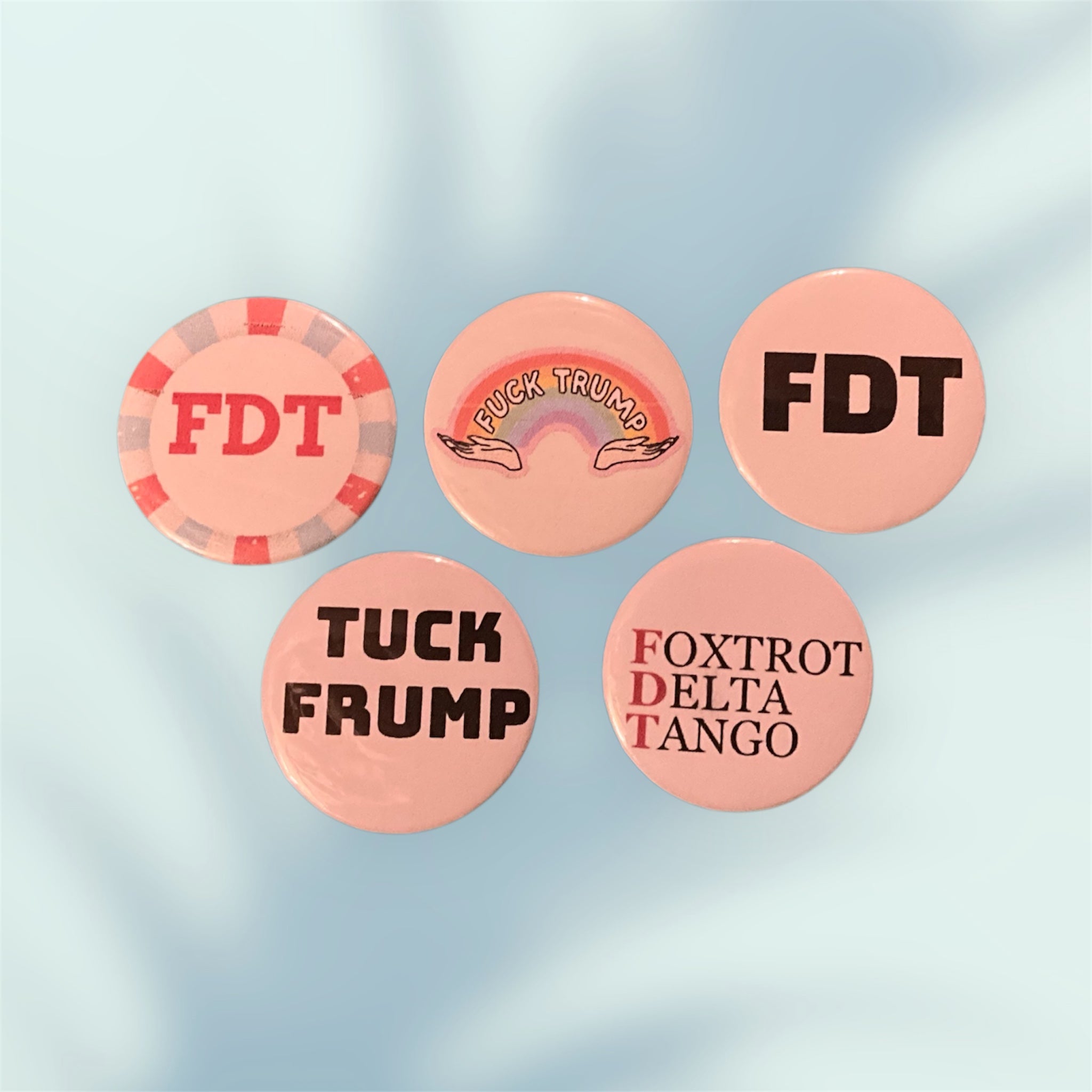 Tuck Frump 5 - Pack Buttons / Pins