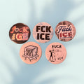F’n Ice 5 - Pack Buttons / Pins