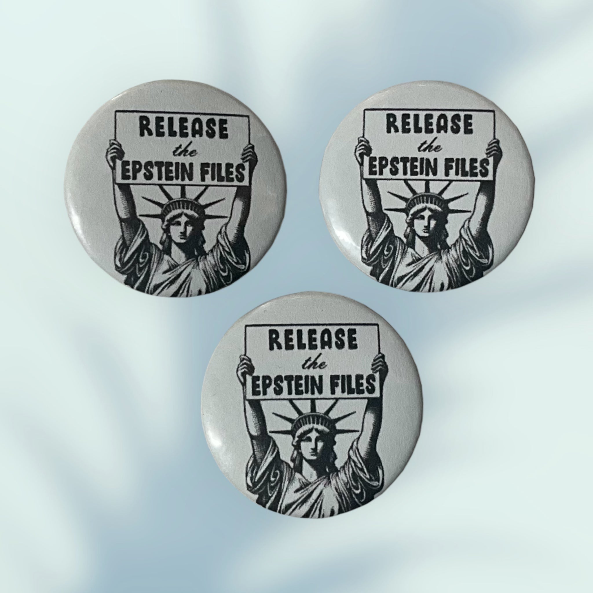 Release The Epstein Files Button / Pin