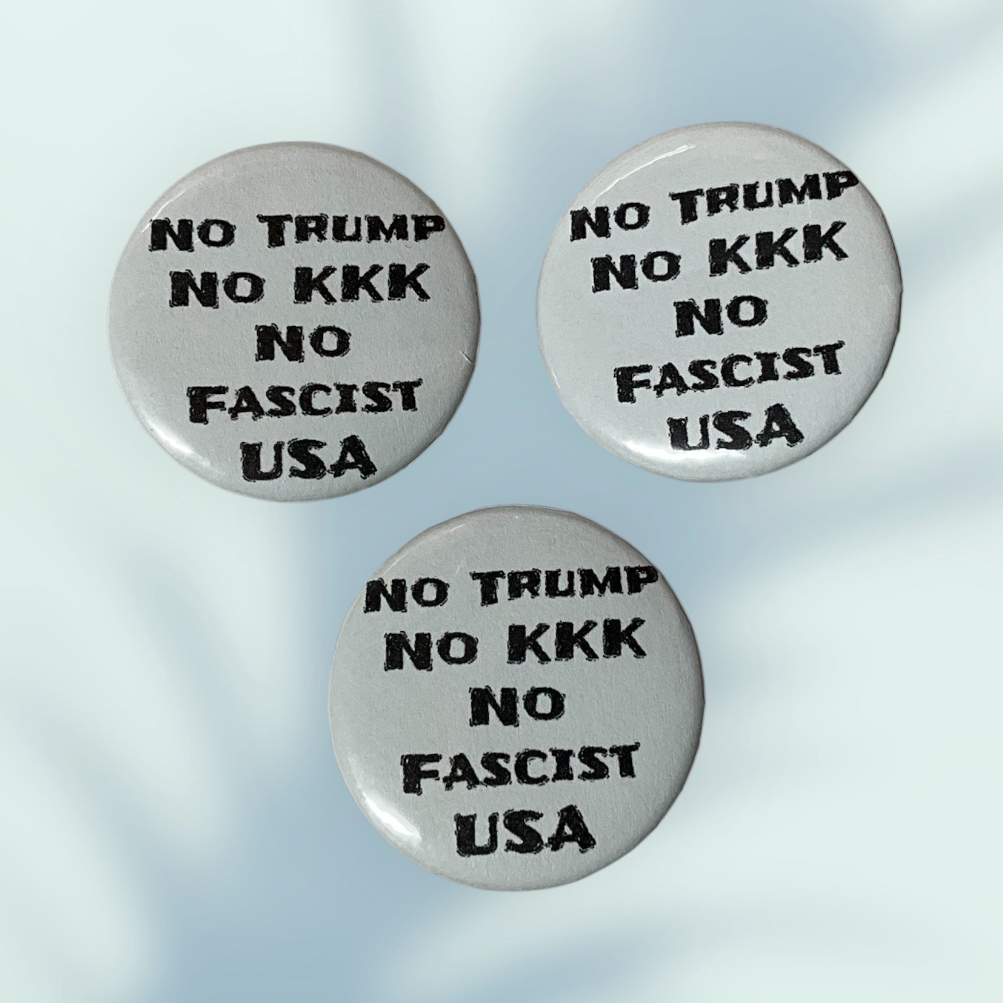 No Fascist USA Button / Pin