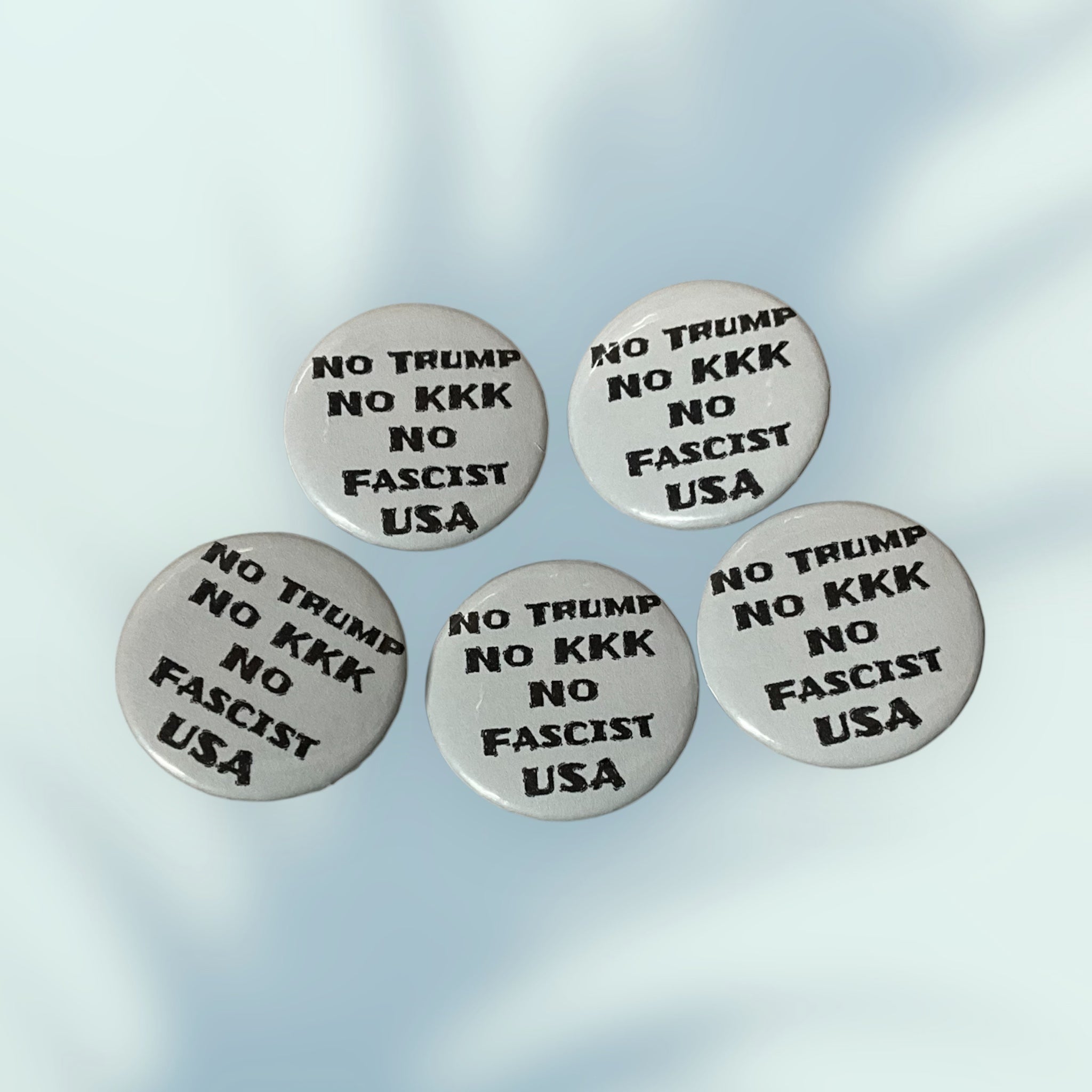 No Fascist USA Button / Pin