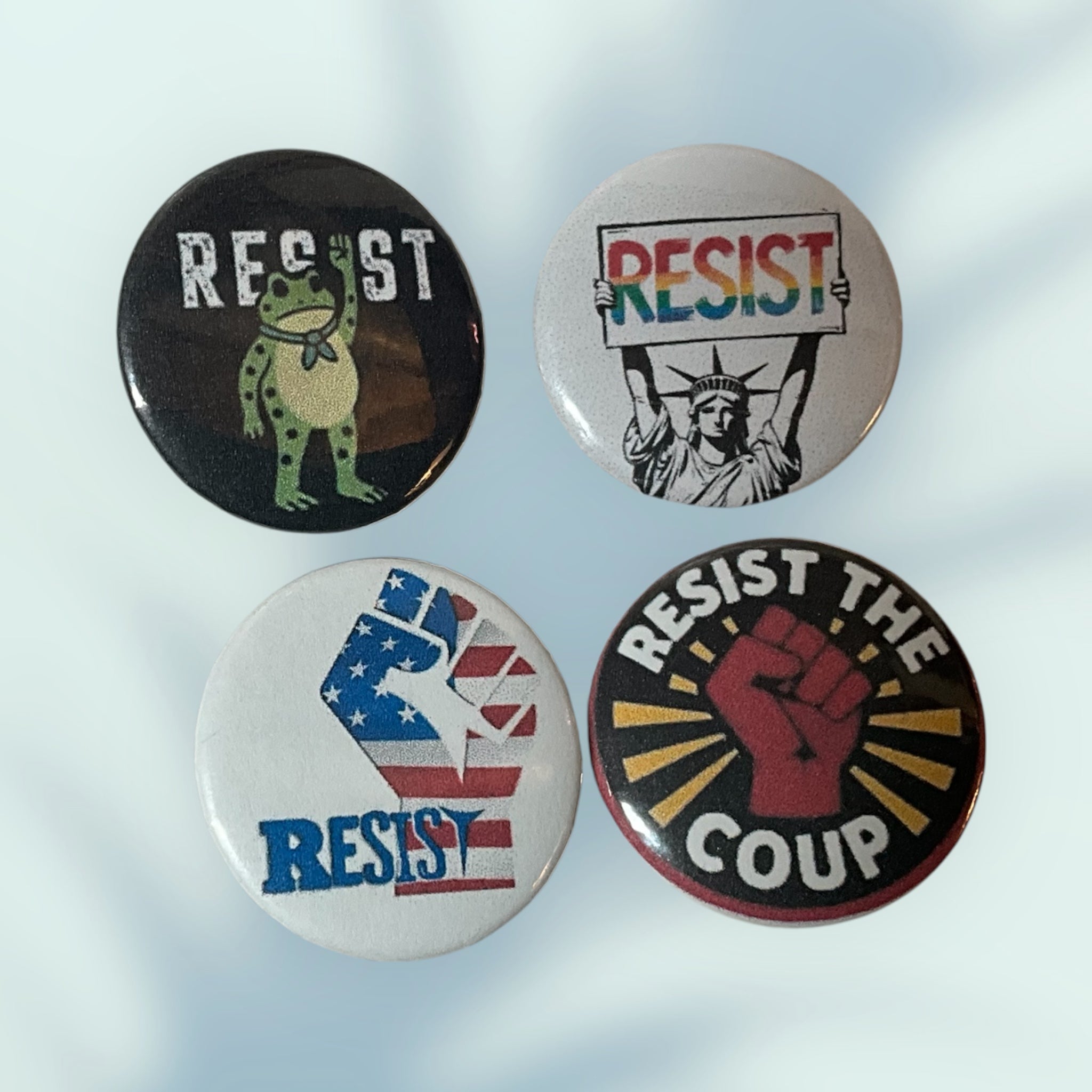 Resist Button /Pins