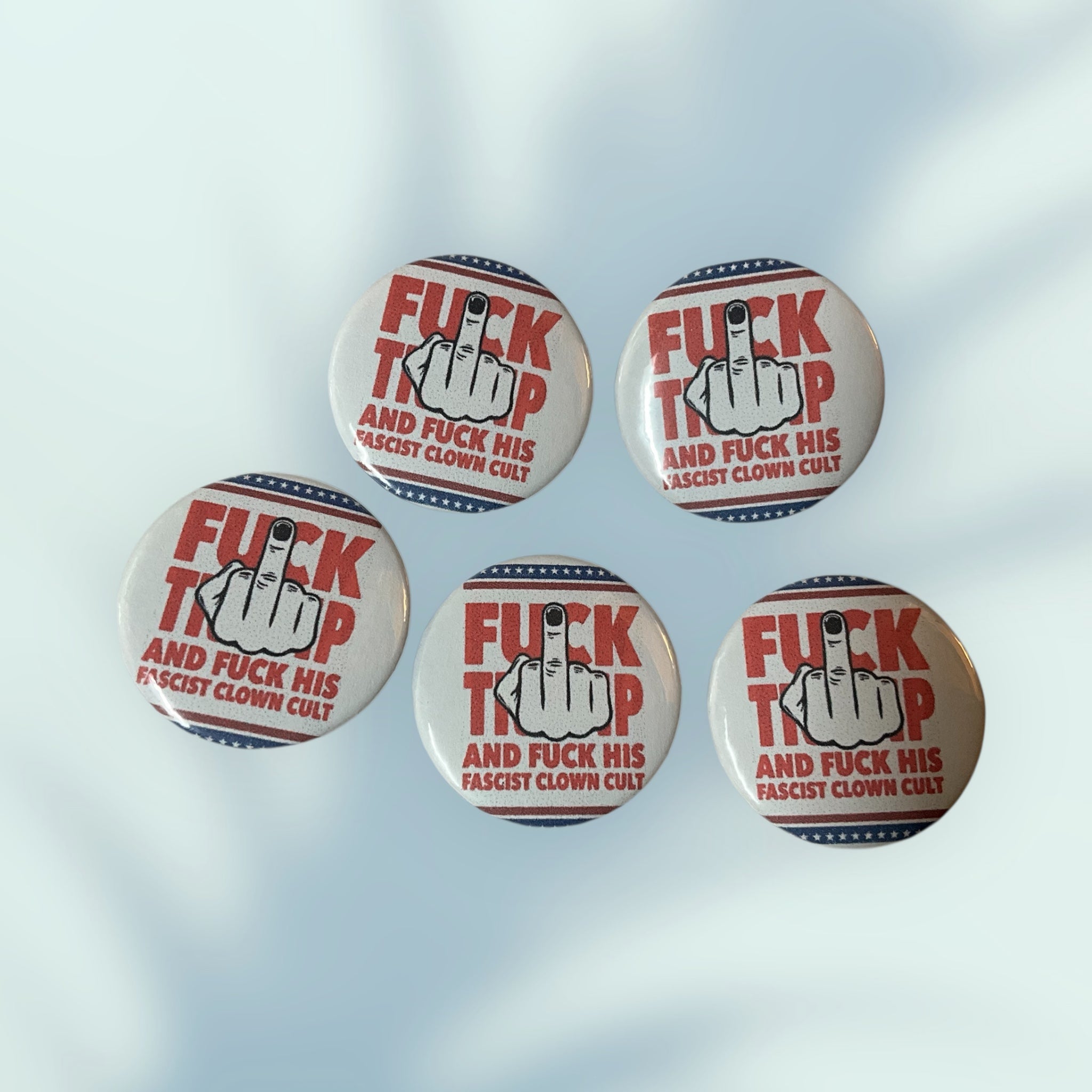 Fascist Clown Cult Button / Pin