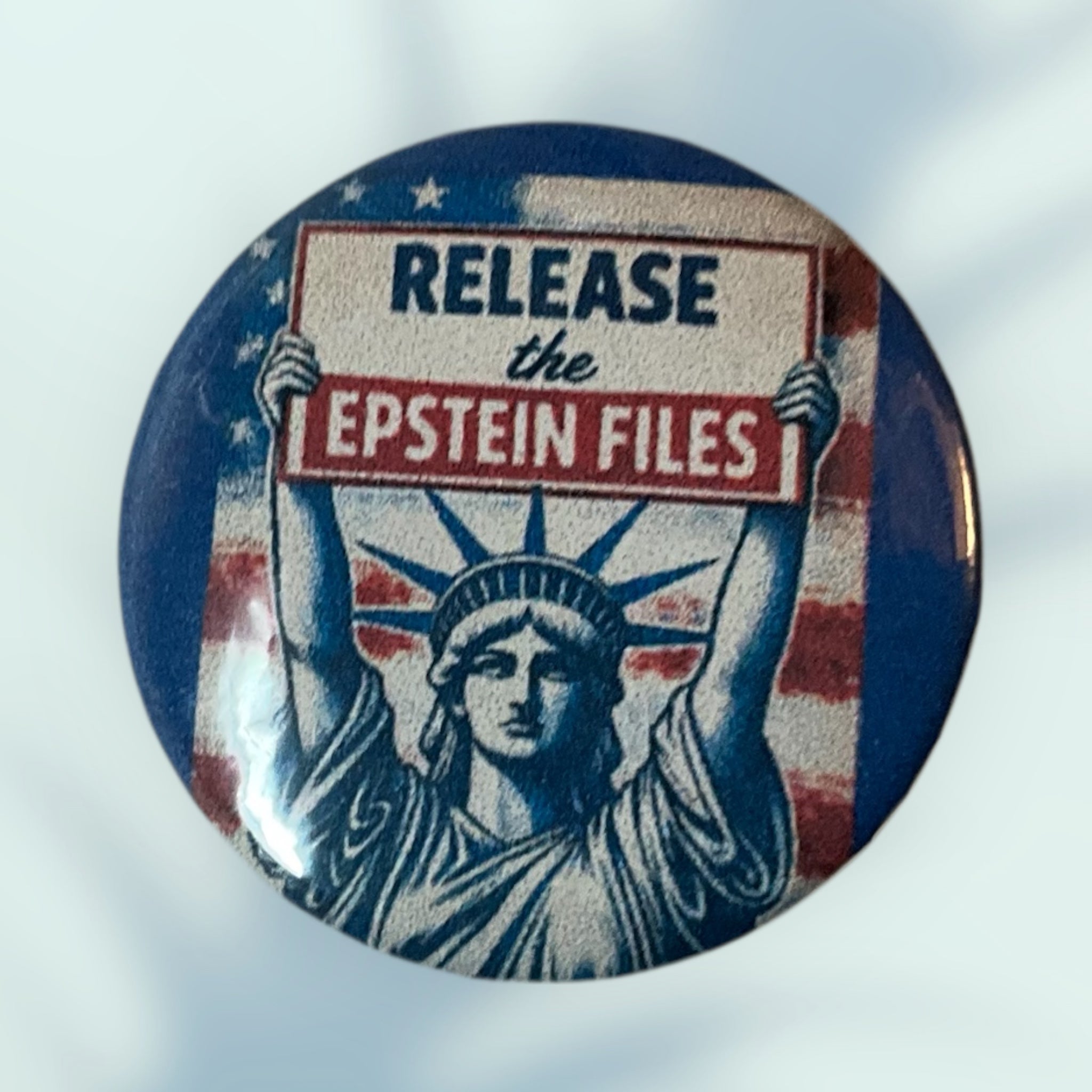 Release The Epstein Files Button / Pin