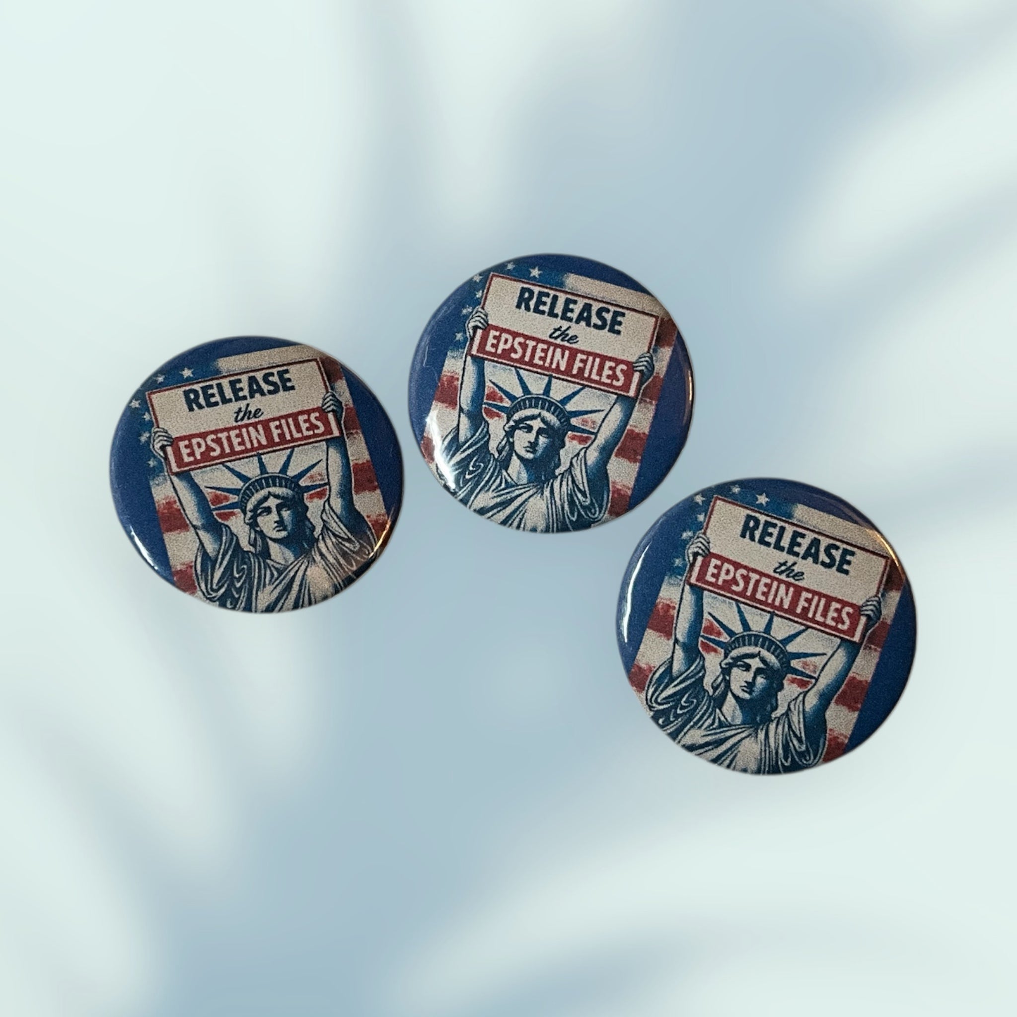 Release The Epstein Files Button / Pin