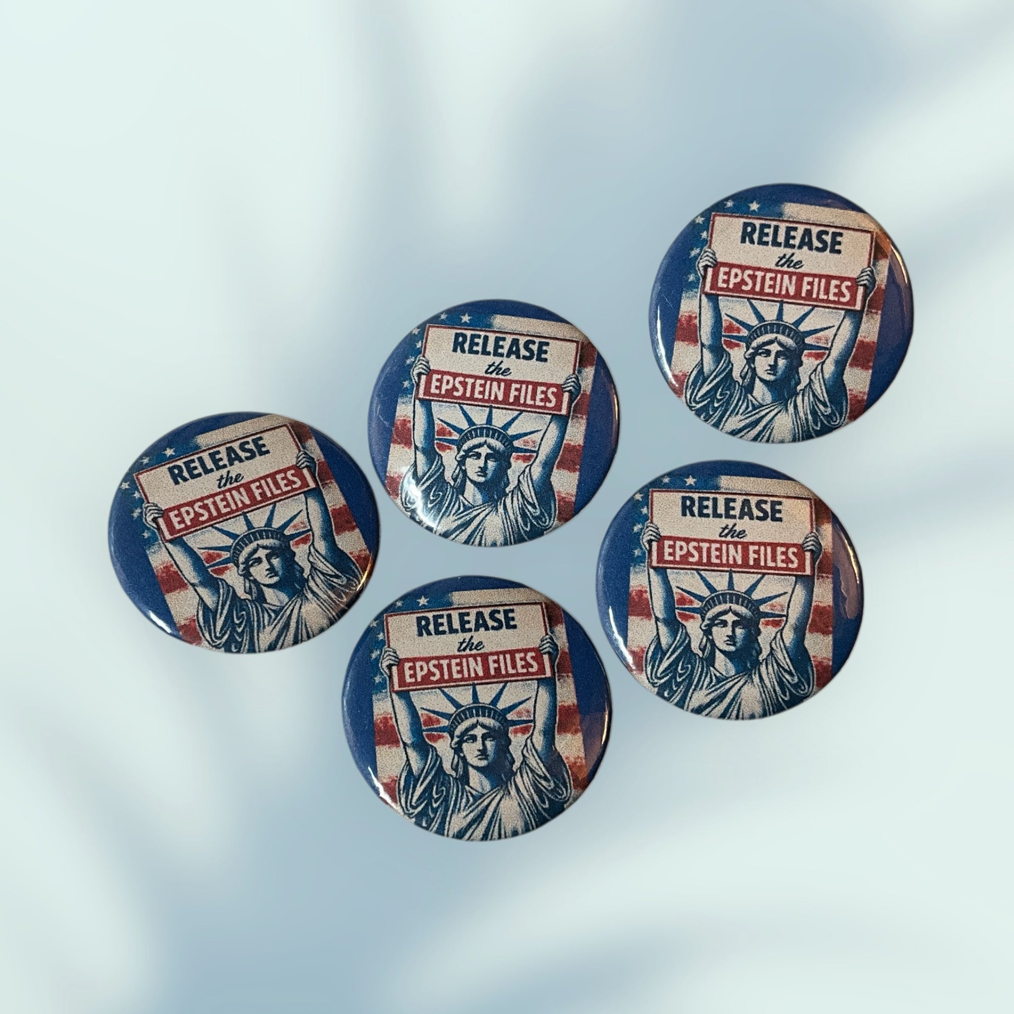 Release The Epstein Files Button / Pin