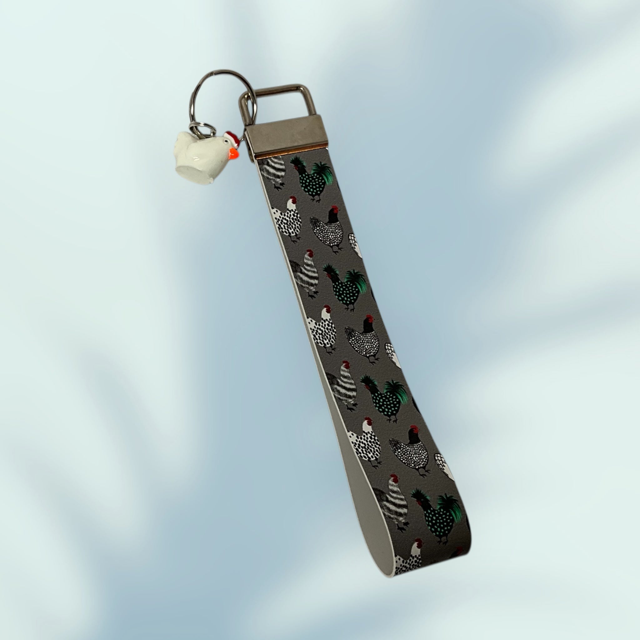 Chickens KeyChain Wristlet