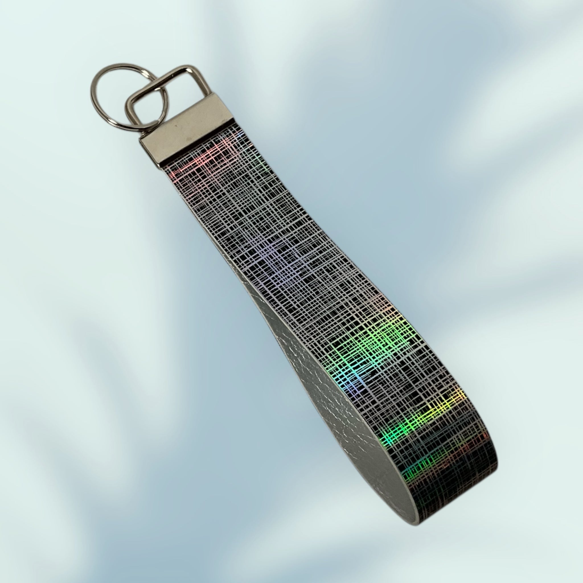 Holographic Pattern KeyChain  Wristlet