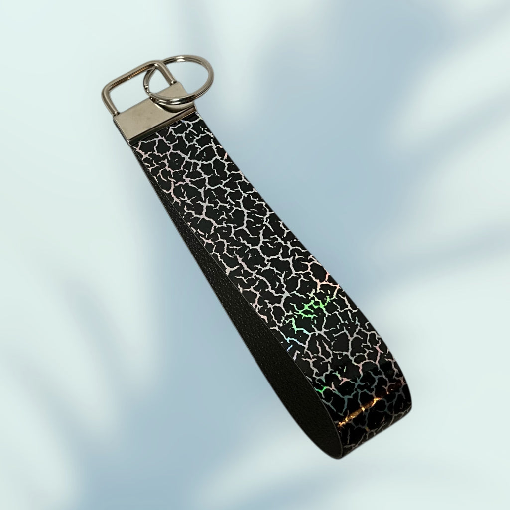 Holographic Pattern KeyChain  Wristlet