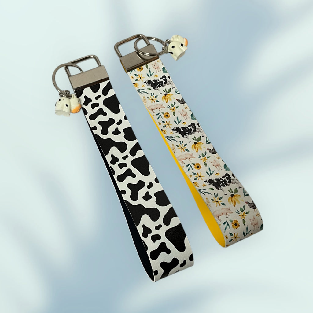 Moo Cow KeyChain  Wristlet