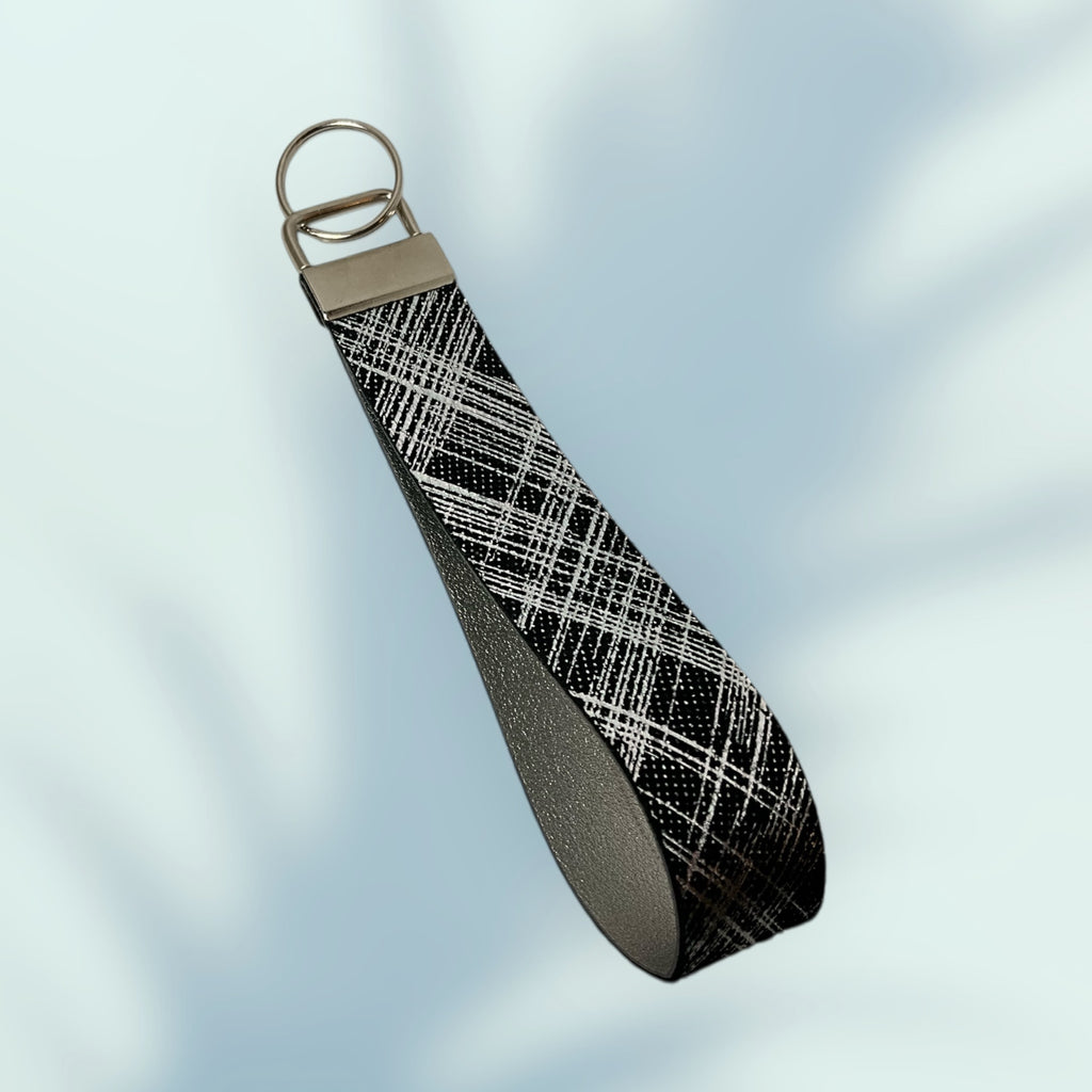 Iridescent Geometric KeyChain Wristlet