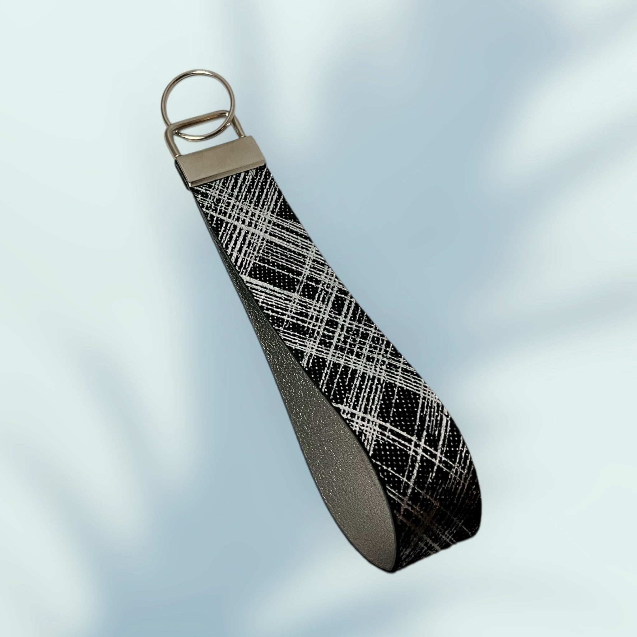 Iridescent Geometric KeyChain Wristlet