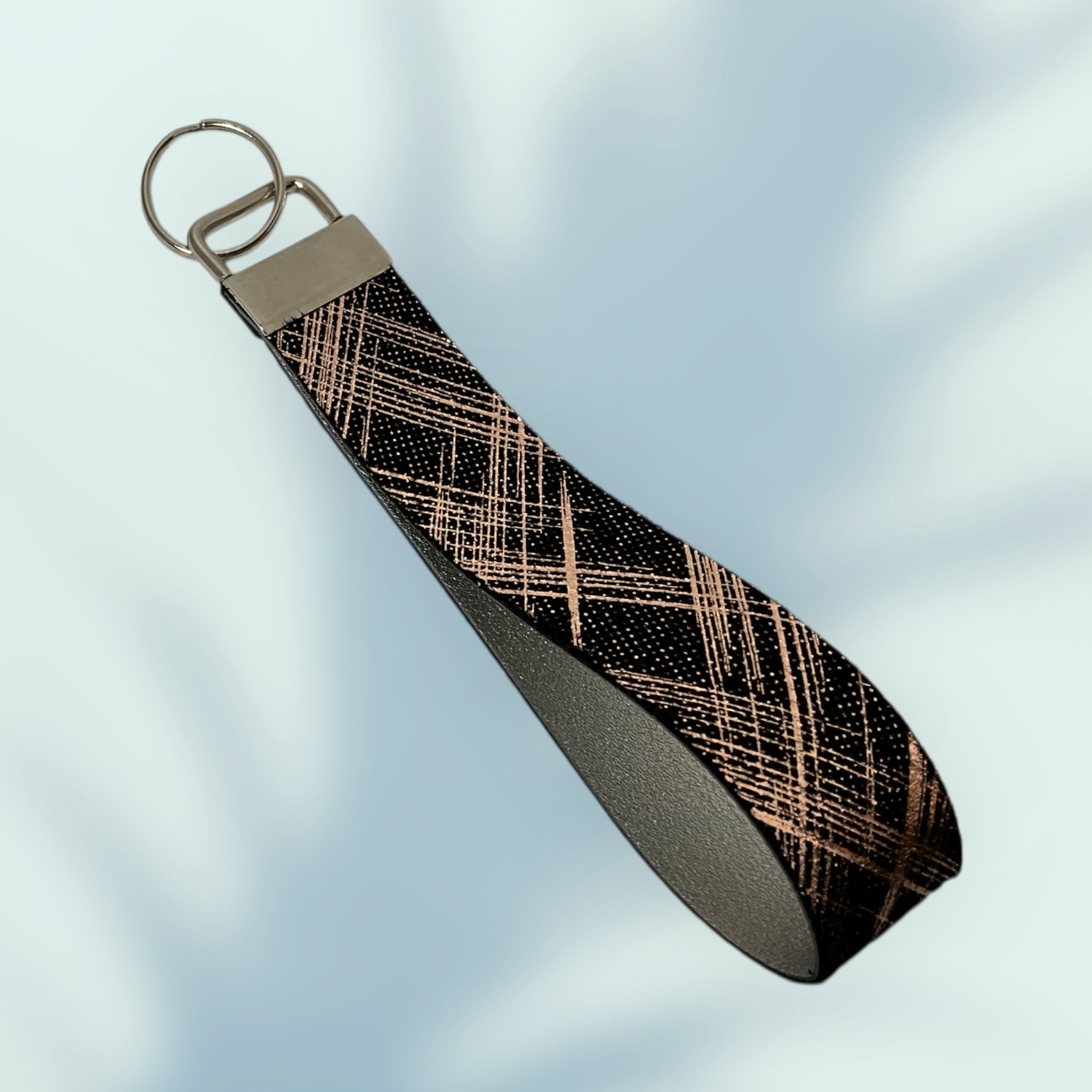 Iridescent Geometric KeyChain Wristlet