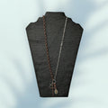 Copper & Silver Mixed Metals Crosses NeckLace