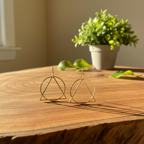 AA Recovery Symbol Earrings - Inspiring Product Photography