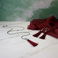 January Tassels Necklace and Earrings Set