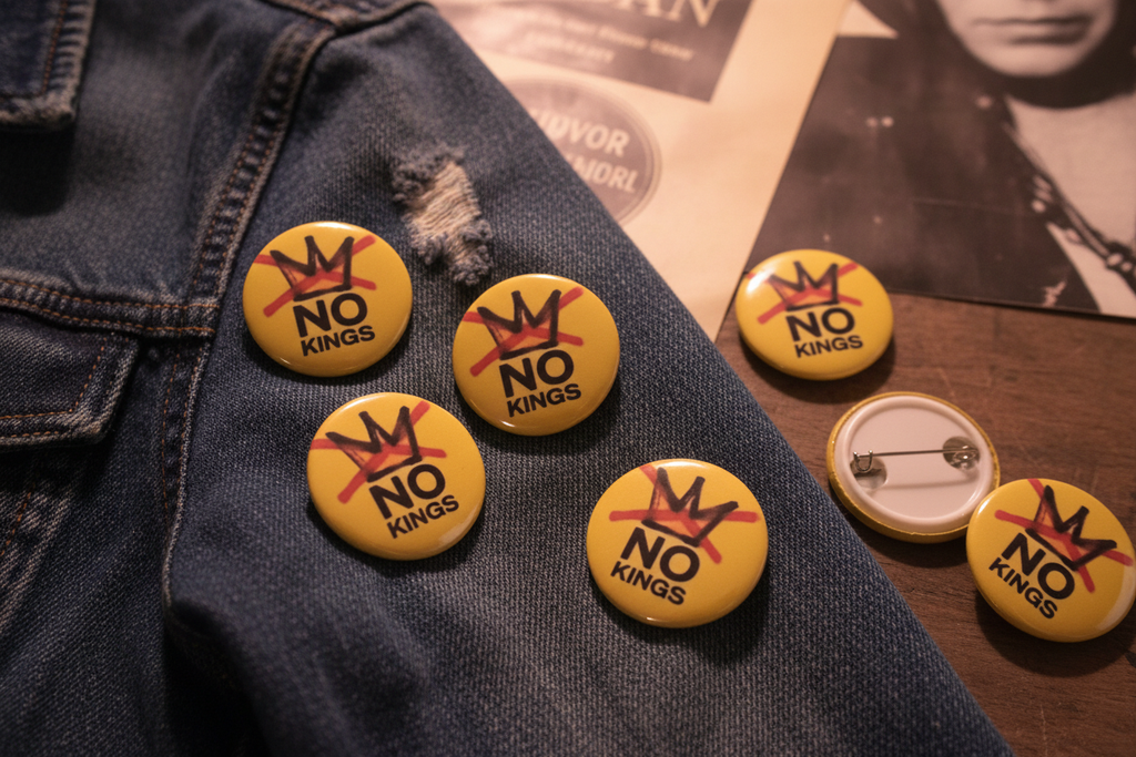 No Kings Buttons / Pins promotional image