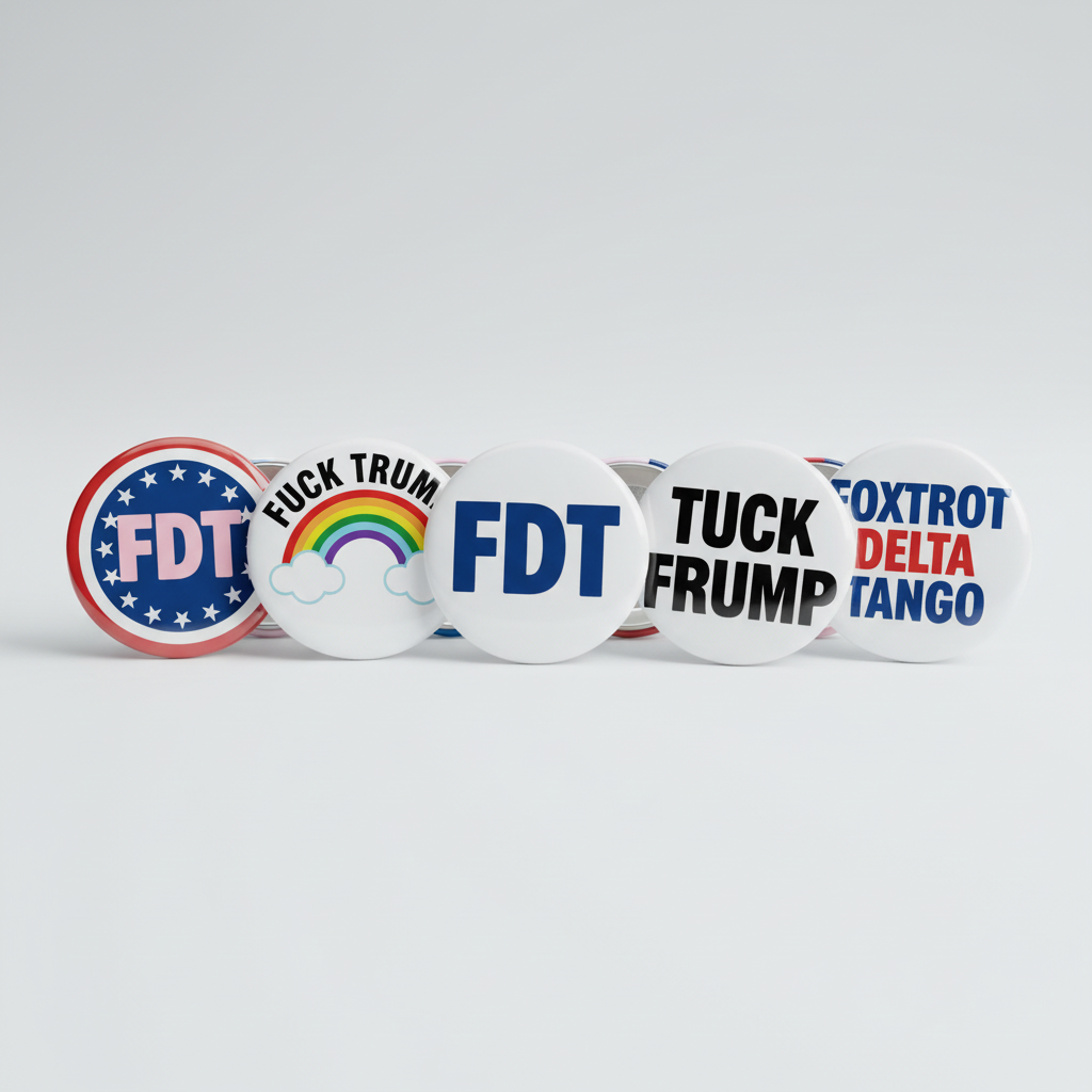 Tuck Frump Pack Buttons / Pins